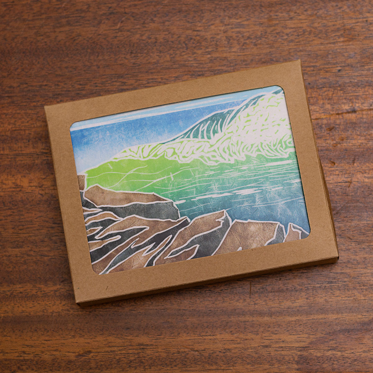 Note Cards with artwork by Hannah Phelps. Ten packs.
