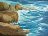 Oil painting of Appledore Island in Maine.