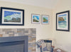 House on Ocean Point, jigsaw reduction woodblock print